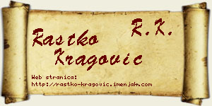 Rastko Kragović vizit kartica